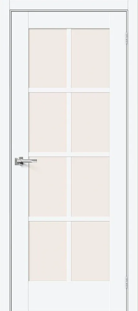 Фото Межкомнатная дверь Прима-11.1 White Silk BR5536